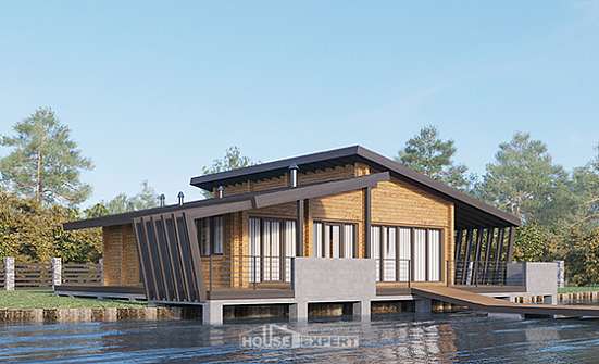 100-007-П Проект бани из дерева Кызыл | Проекты домов от House Expert