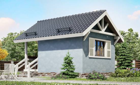 020-001-П Проект одноэтажного дома, махонький дом из дерева Кызыл | Проекты одноэтажных домов от House Expert