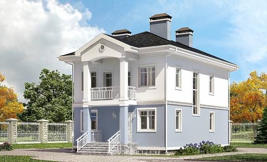 120-001-П Проект двухэтажного дома, недорогой домик из поризованных блоков Кызыл | Проекты домов от House Expert