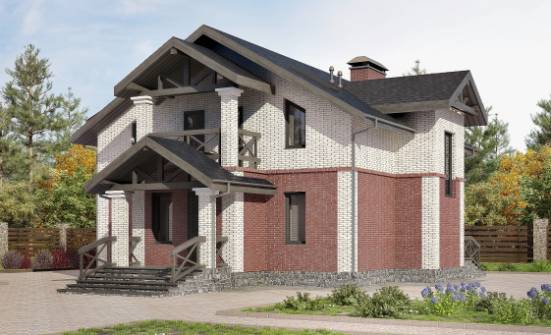 160-014-Л Проект двухэтажного дома, современный дом из поризованных блоков Кызыл | Проекты домов от House Expert