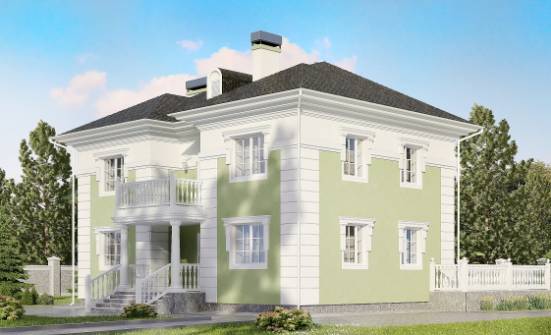 155-005-П Проект двухэтажного дома, простой коттедж из теплоблока Кызыл | Проекты домов от House Expert