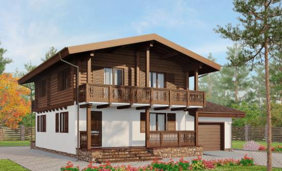 200-011-П Проект двухэтажного дома с мансардным этажом, классический коттедж из арболита Кызыл | Проекты домов от House Expert