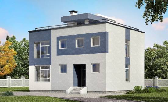 180-005-П Проект двухэтажного дома, просторный коттедж из пеноблока Кызыл | Проекты домов от House Expert