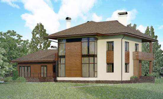 300-001-П Проект двухэтажного дома, классический дом из кирпича Кызыл | Проекты домов от House Expert