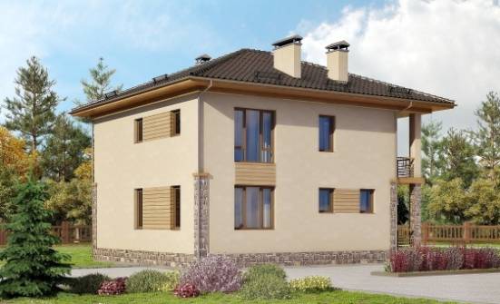 170-005-Л Проект двухэтажного дома, доступный домик из бризолита Кызыл | Проекты домов от House Expert