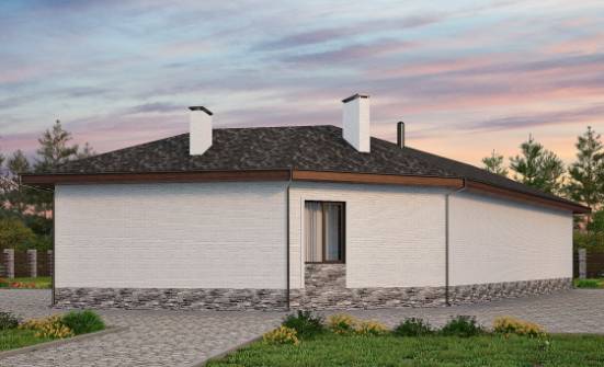 145-001-Л Проект бани из теплоблока Кызыл | Проекты одноэтажных домов от House Expert
