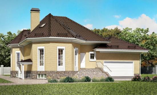 400-001-П Проект трехэтажного дома мансардой, гараж, огромный загородный дом из арболита Кызыл | Проекты домов от House Expert