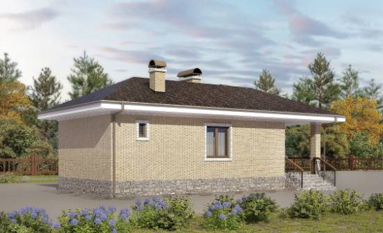 040-002-П Проект бани из керамзитобетонных блоков Кызыл | Проекты одноэтажных домов от House Expert