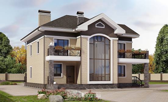 200-006-П Проект двухэтажного дома, простой загородный дом из кирпича Кызыл | Проекты домов от House Expert