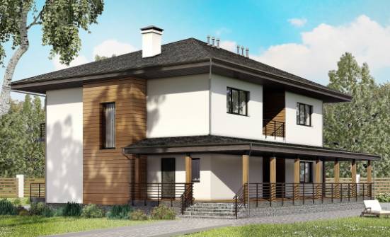 245-001-П Проект двухэтажного дома, простой дом из керамзитобетонных блоков Кызыл | Проекты домов от House Expert