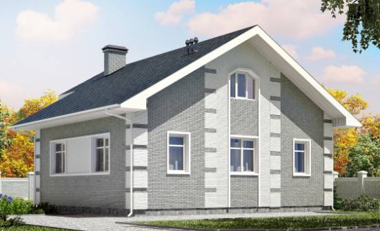 115-001-Л Проект двухэтажного дома с мансардой, бюджетный загородный дом из поризованных блоков Кызыл | Проекты домов от House Expert
