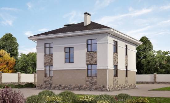 150-014-П Проект двухэтажного дома, бюджетный дом из газосиликатных блоков Кызыл | Проекты домов от House Expert