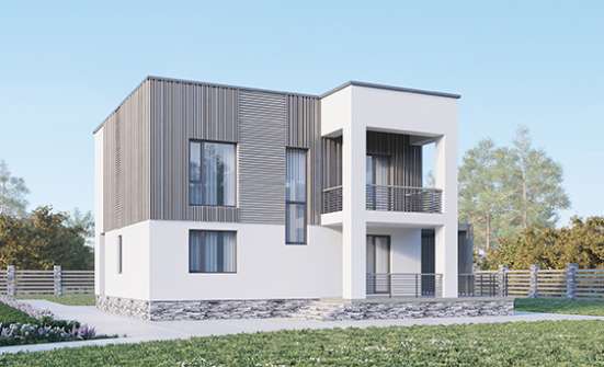 150-017-П Проект двухэтажного дома, красивый домик из пеноблока Кызыл | Проекты домов от House Expert