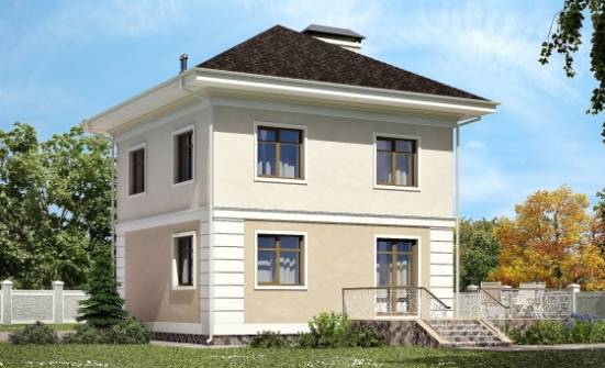 090-003-Л Проект двухэтажного дома, уютный домик из газосиликатных блоков Кызыл | Проекты домов от House Expert