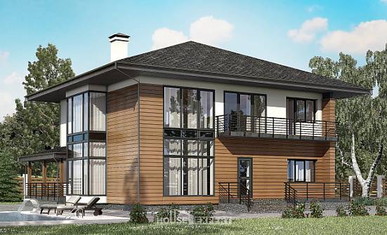 245-001-П Проект двухэтажного дома, простой дом из керамзитобетонных блоков Кызыл | Проекты домов от House Expert