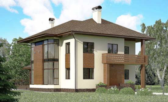 300-001-П Проект двухэтажного дома, классический дом из кирпича Кызыл | Проекты домов от House Expert