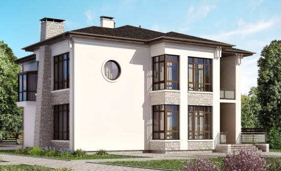 300-005-П Проект двухэтажного дома, современный домик из кирпича Кызыл | Проекты домов от House Expert
