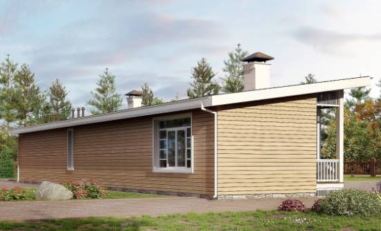 110-004-Л Проект бани из кирпича Кызыл | Проекты одноэтажных домов от House Expert