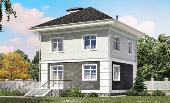 090-003-П Проект двухэтажного дома, простой домик из газобетона Кызыл | Проекты домов от House Expert