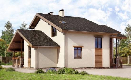 240-003-П Проект двухэтажного дома с мансардой, классический дом из кирпича Кызыл | Проекты домов от House Expert