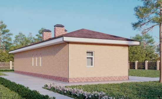 110-006-П Проект бани из арболита Кызыл | Проекты одноэтажных домов от House Expert