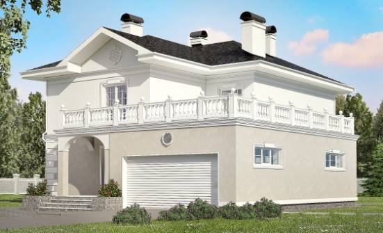 340-002-П Проект двухэтажного дома, гараж, классический дом из кирпича Кызыл | Проекты домов от House Expert