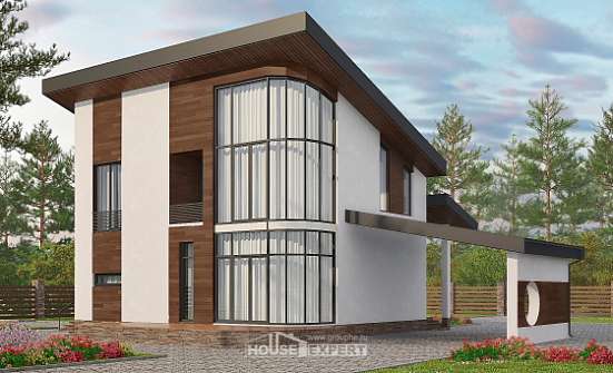 230-001-П Проект двухэтажного дома мансардный этаж, красивый домик из кирпича Кызыл | Проекты домов от House Expert