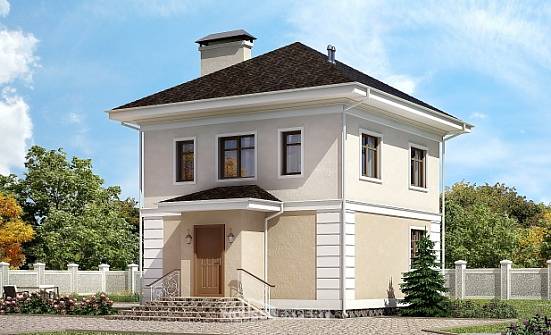 090-003-Л Проект двухэтажного дома, уютный домик из газосиликатных блоков Кызыл | Проекты домов от House Expert