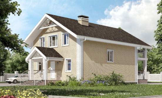 150-007-Л Проект двухэтажного дома с мансардным этажом, доступный домик из твинблока Кызыл | Проекты домов от House Expert