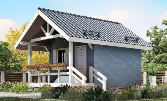 020-001-П Проект одноэтажного дома, махонький дом из дерева Кызыл | Проекты домов от House Expert