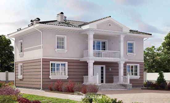 210-005-П Проект двухэтажного дома, простой дом из твинблока Кызыл | Проекты домов от House Expert