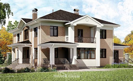 520-001-П Проект трехэтажного дома, огромный домик из пеноблока Кызыл | Проекты домов от House Expert
