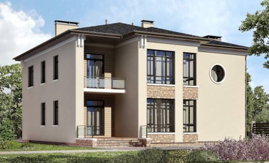 300-005-Л Проект двухэтажного дома, классический загородный дом из кирпича Кызыл | Проекты домов от House Expert