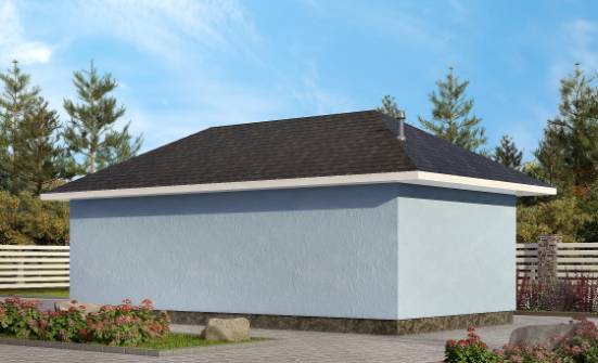 040-001-Л Проект гаража из бризолита Кызыл | Проекты одноэтажных домов от House Expert