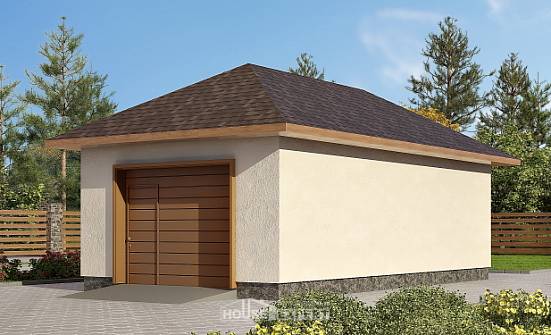 040-001-П Проект гаража из поризованных блоков Кызыл | Проекты домов от House Expert