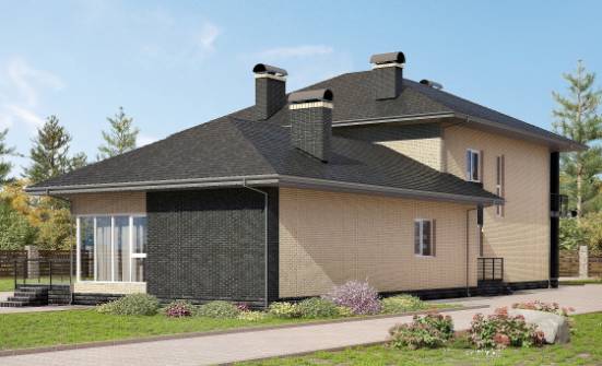 305-003-Л Проект двухэтажного дома, уютный домик из газобетона Кызыл | Проекты домов от House Expert