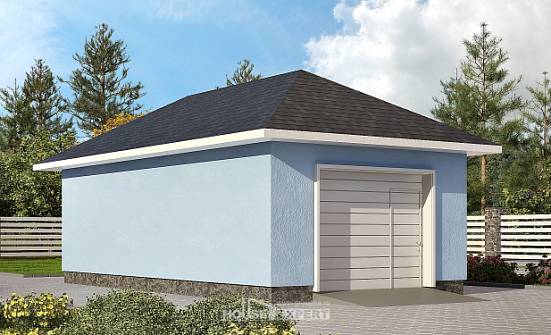 040-001-Л Проект гаража из бризолита Кызыл | Проекты домов от House Expert