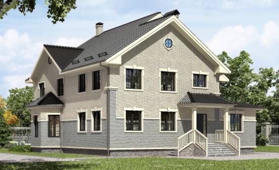 300-004-П Проект двухэтажного дома, классический дом из газобетона Кызыл | Проекты домов от House Expert
