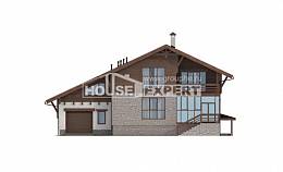 420-001-П Проект трехэтажного дома мансардой, гараж, большой дом из кирпича, Кызыл