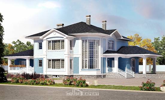620-001-П Проект трехэтажного дома и гаражом, современный домик из арболита, Кызыл