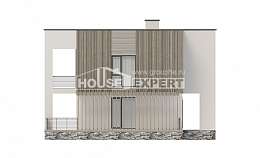 150-017-П Проект двухэтажного дома, скромный коттедж из газосиликатных блоков, Кызыл