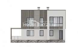 150-017-П Проект двухэтажного дома, доступный коттедж из теплоблока, Кызыл