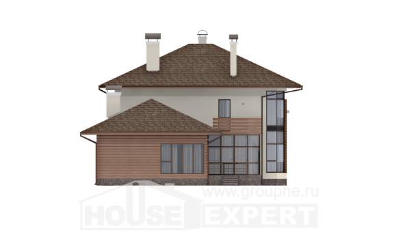 300-001-П Проект двухэтажного дома, классический коттедж из кирпича, Кызыл