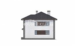 185-004-Л Проект двухэтажного дома и гаражом, уютный коттедж из пеноблока, Кызыл