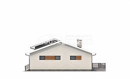 135-002-П Проект одноэтажного дома, гараж, бюджетный домик из блока, Кызыл