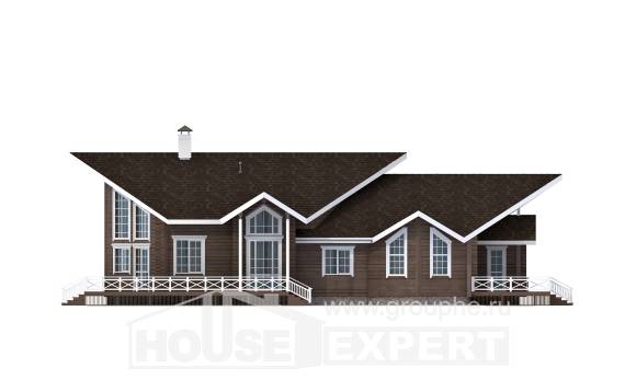 210-002-Л Проект двухэтажного дома с мансардой, красивый загородный дом из дерева, Кызыл