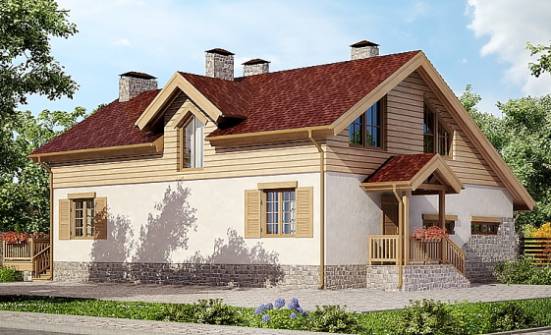 165-002-П Проект двухэтажного дома, гараж, недорогой дом из пеноблока, Кызыл
