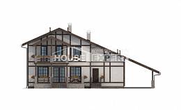 250-002-Л Проект двухэтажного дома с мансардным этажом и гаражом, современный загородный дом из кирпича, Кызыл
