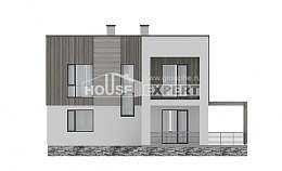 150-017-П Проект двухэтажного дома, классический домик из керамзитобетонных блоков, Кызыл
