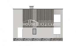 150-017-П Проект двухэтажного дома, скромный дом из бризолита, Кызыл